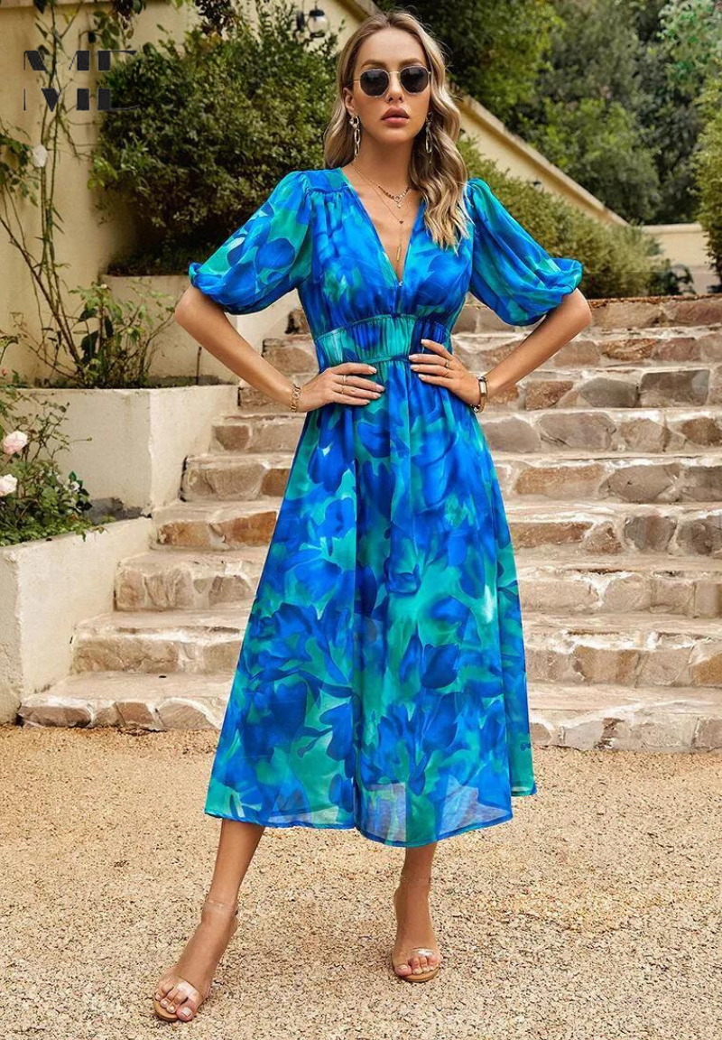 Women's Elegant Floral Dress