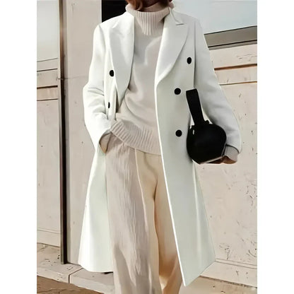 Celestine | Women’s Elegant Winter Double-Breasted Coat