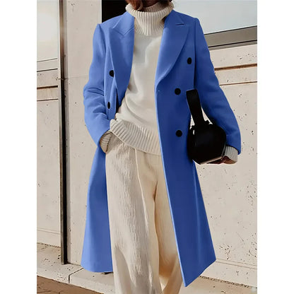 Celestine | Women’s Elegant Winter Double-Breasted Coat