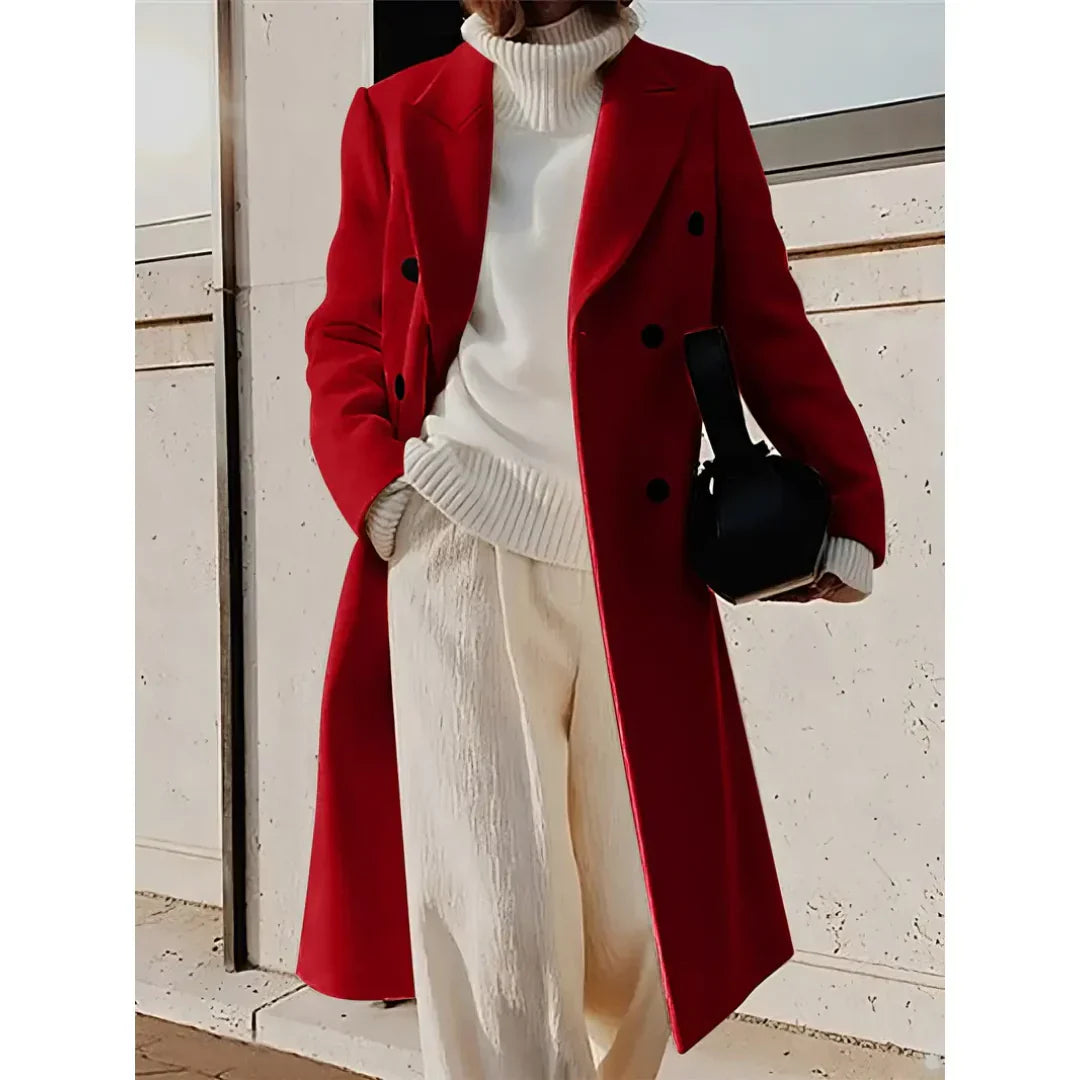 Celestine | Women’s Elegant Winter Double-Breasted Coat