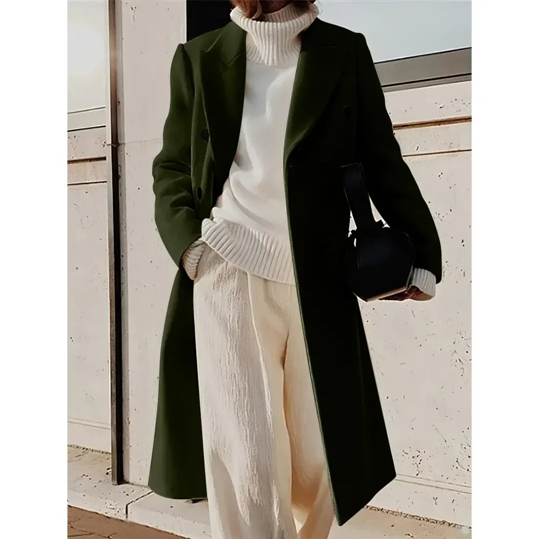 Celestine | Women’s Elegant Winter Double-Breasted Coat