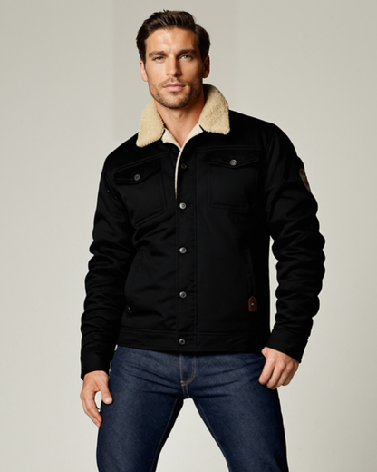 Men's Insulated Fleece Lined Winter Coat - Fashinoza
