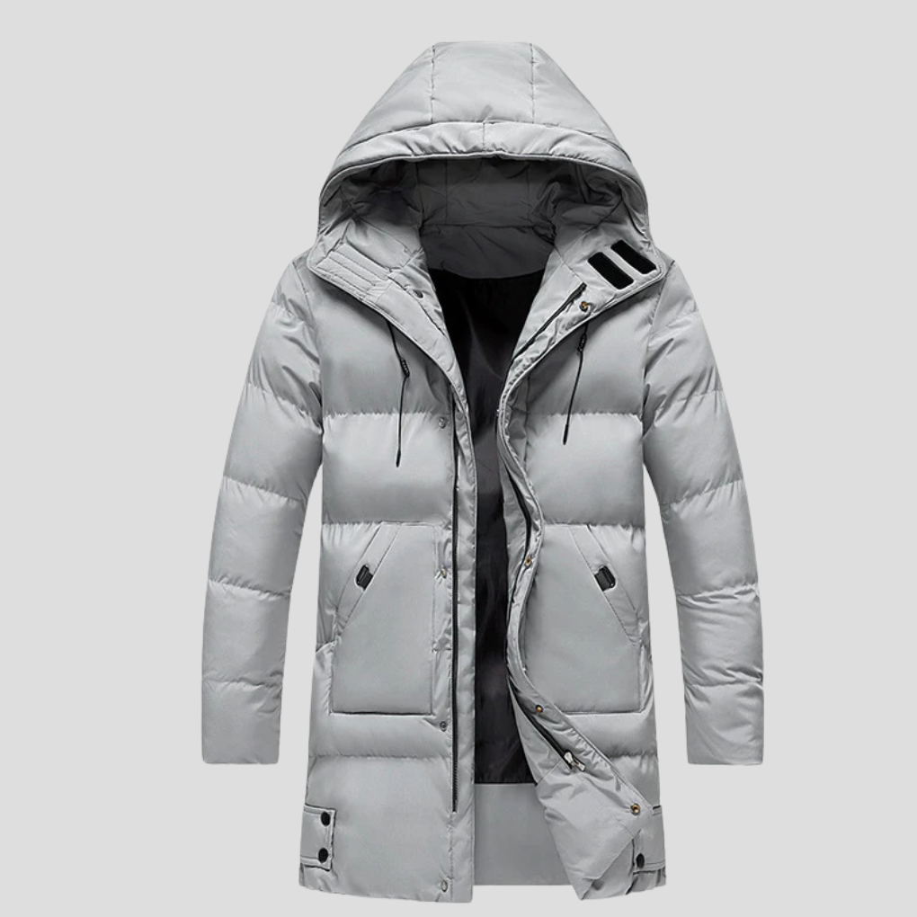 Men's Parka Coat Waterproof Insulated Black