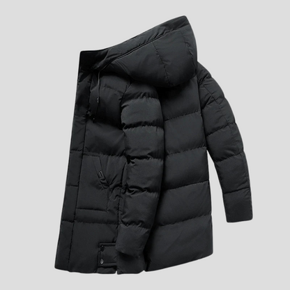Men's Parka Coat Waterproof Insulated Black