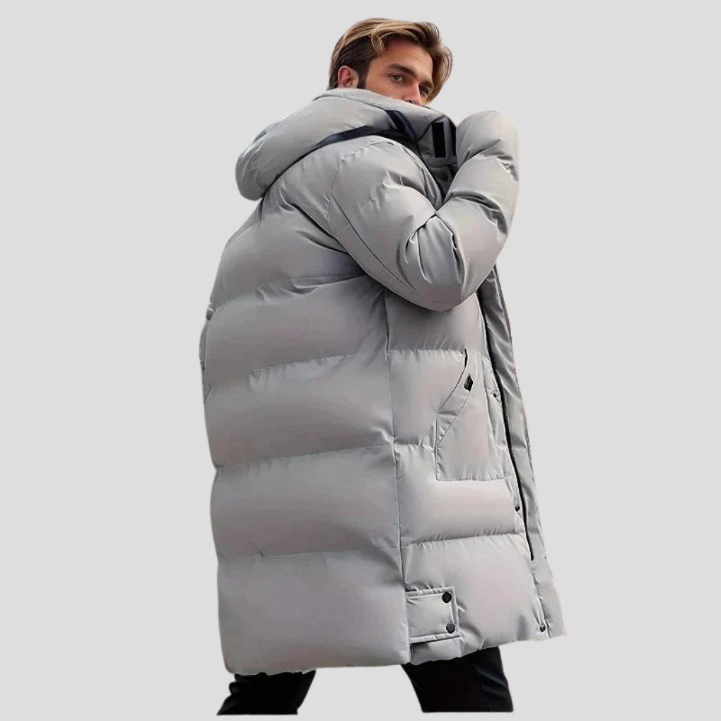 Men's Parka Coat Waterproof Insulated Black