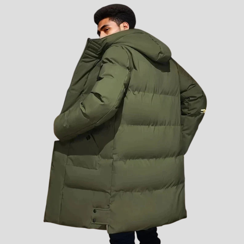 Men's Parka Coat Waterproof Insulated Black