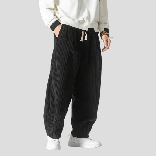 Men's Straight Leg Cotton Trousers - Fashinoza