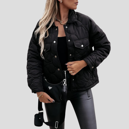 Women's Modern Cut Jacket With Pockets - Fashinoza