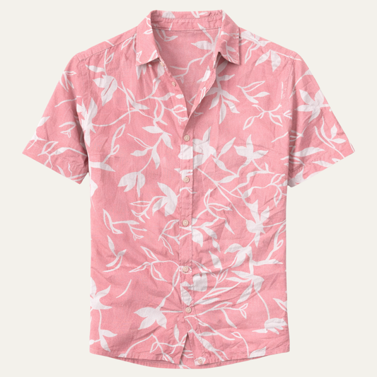 Men's Hawaiian Shirt Tropical Coconut Print - Fashinoza