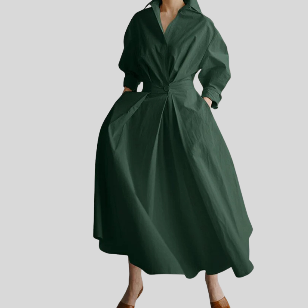 Women's Elegant Dress Modern Refined Details - Fashinoza