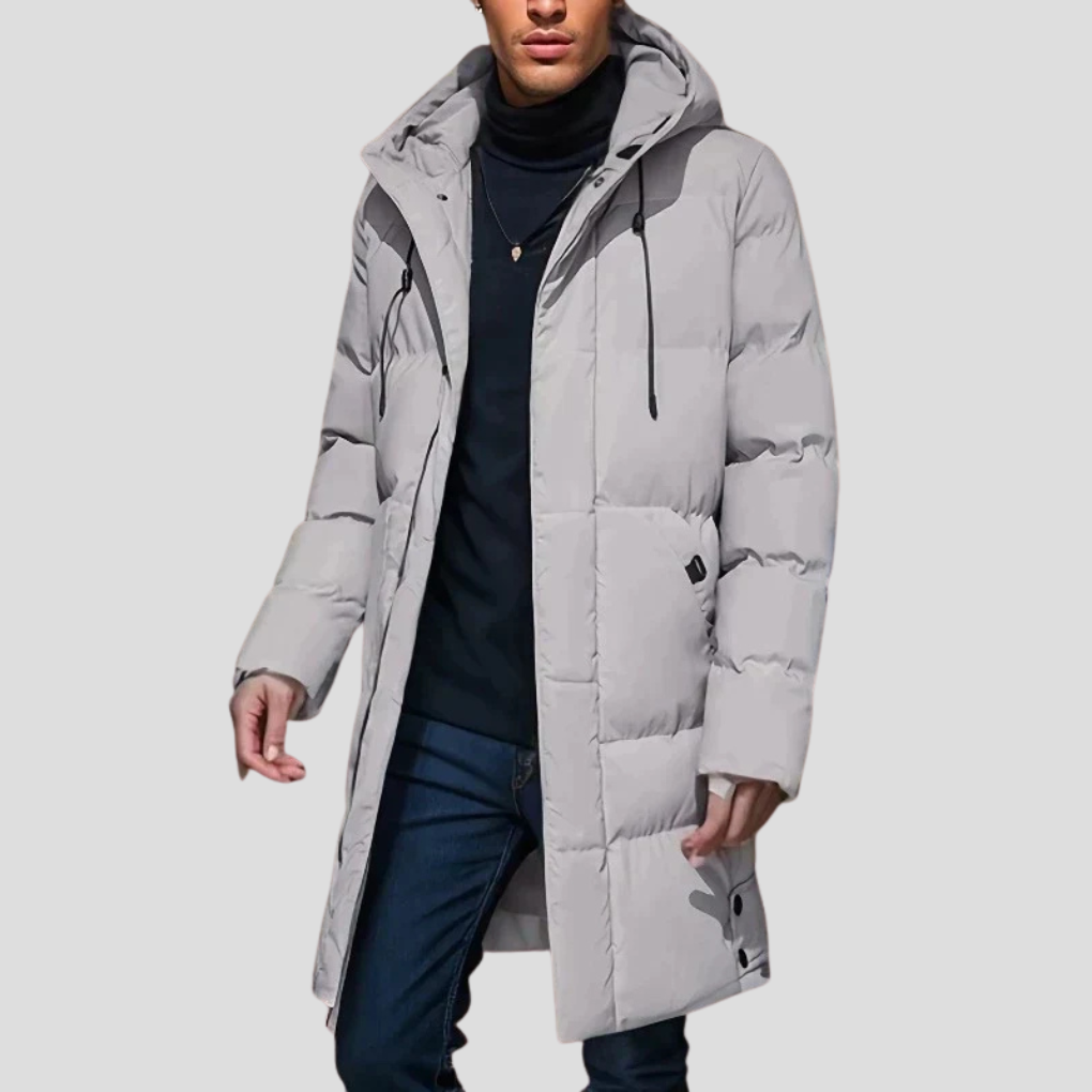 Men's Parka Coat Waterproof Insulated Black