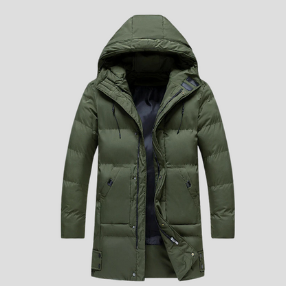 Men's Parka Coat Waterproof Insulated Black
