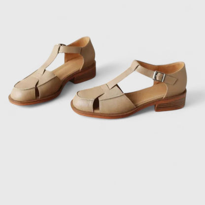 Women's Mary Jane Closed Toe Sandals Low Heel
