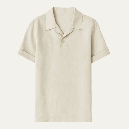 Thornton Men's Linen Polo Shirt - Fashinoza