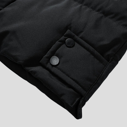 Men's Parka Coat Waterproof Insulated Black