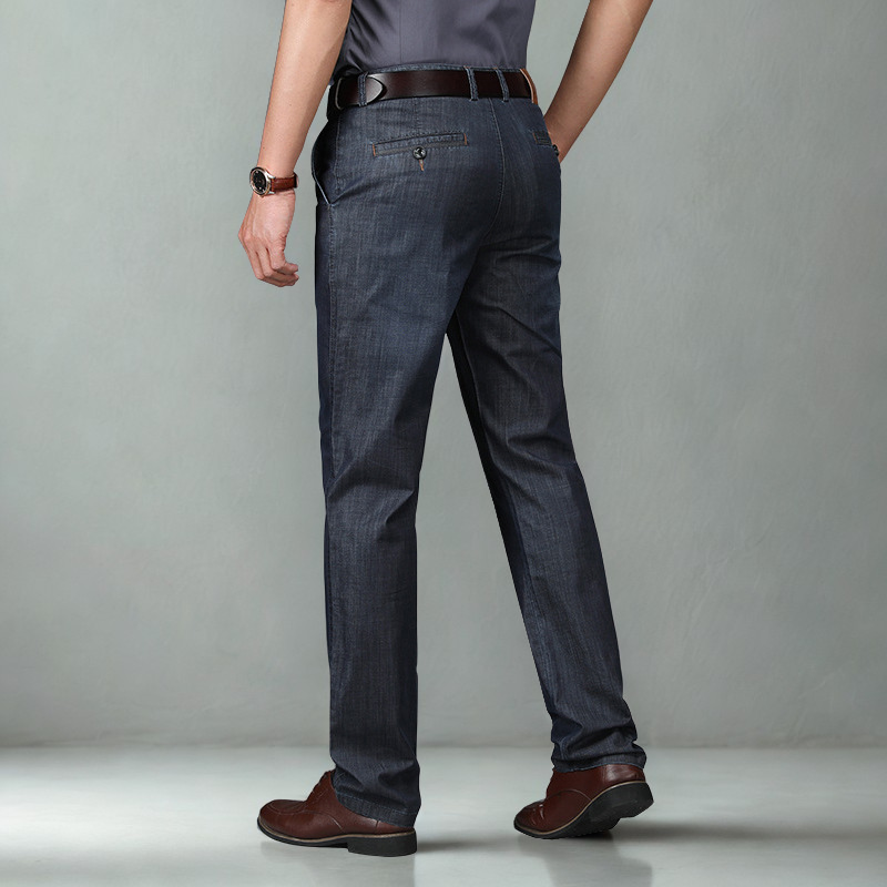 Men's Straight Leg Pants Cotton Belt Loops