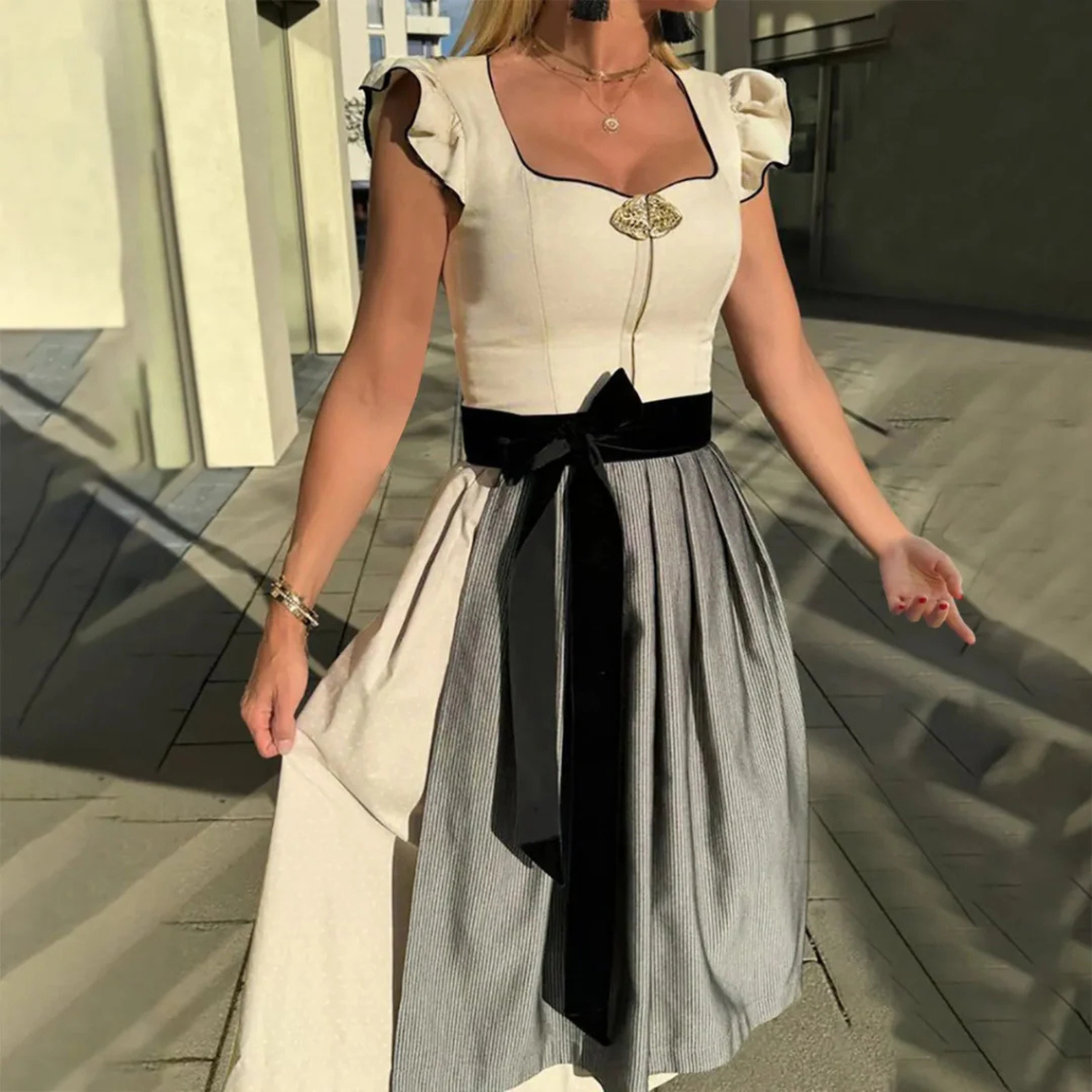 Women's Traditional German Dirndl Dress - Fashinoza