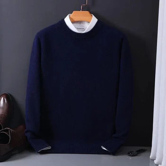 Women's Fine Wool Sweater Relaxed Fit Beige
