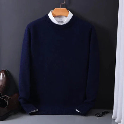 Women's Fine Wool Sweater Relaxed Fit Beige