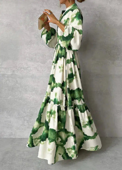 Women's V-Neck Maxi Dress White - 
Fashinoza