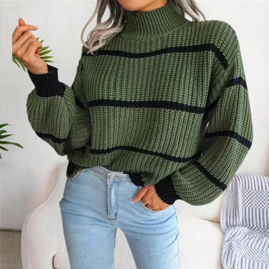 Women's Cotton Sweater Elegant Cut - 
Fashinoza