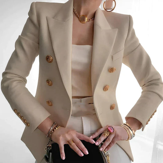 Women's Classic Blazer Tailored Fit Contemporary Design - Fashinoza