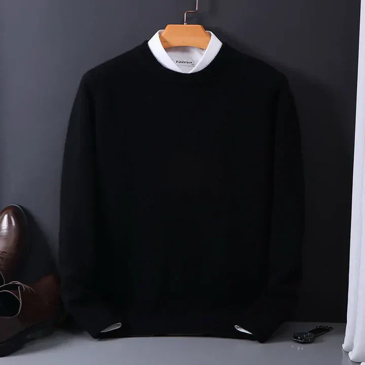 Men's Fine Wool Classic Sweater - Fashinoza