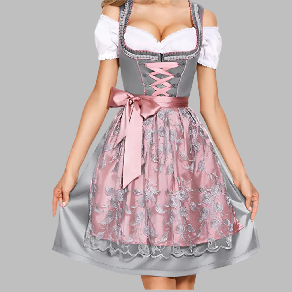 Women's Traditional Folk Costume Apron Set - Fashinoza
