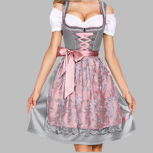 Women's Traditional Folk Costume Apron Set - Fashinoza