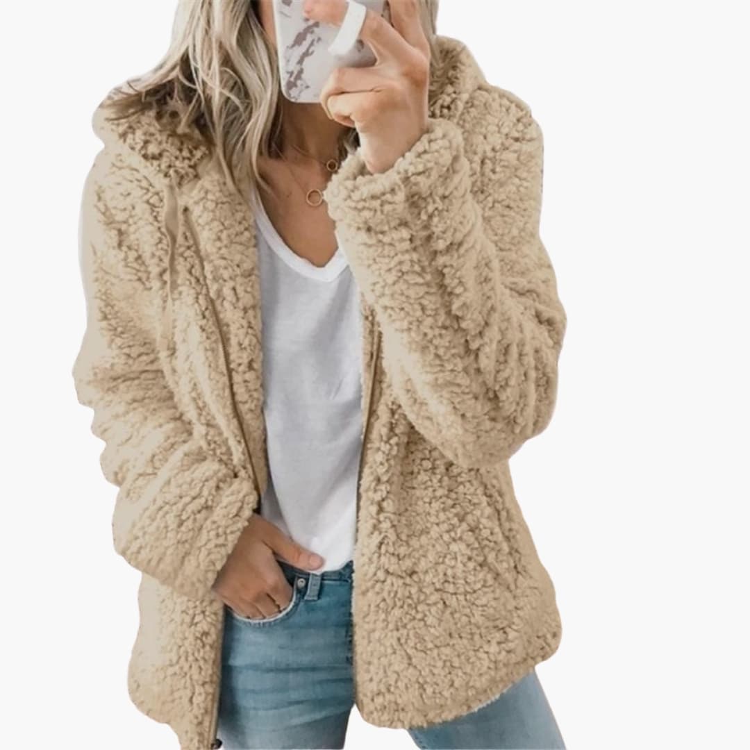 Women’s Cozy Teddy Hooded Jacket