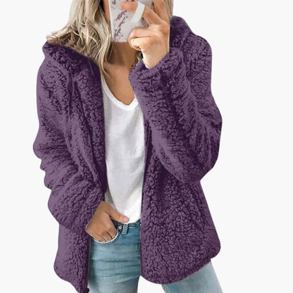 Women’s Cozy Teddy Hooded Jacket