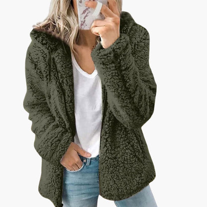 Women’s Cozy Teddy Hooded Jacket