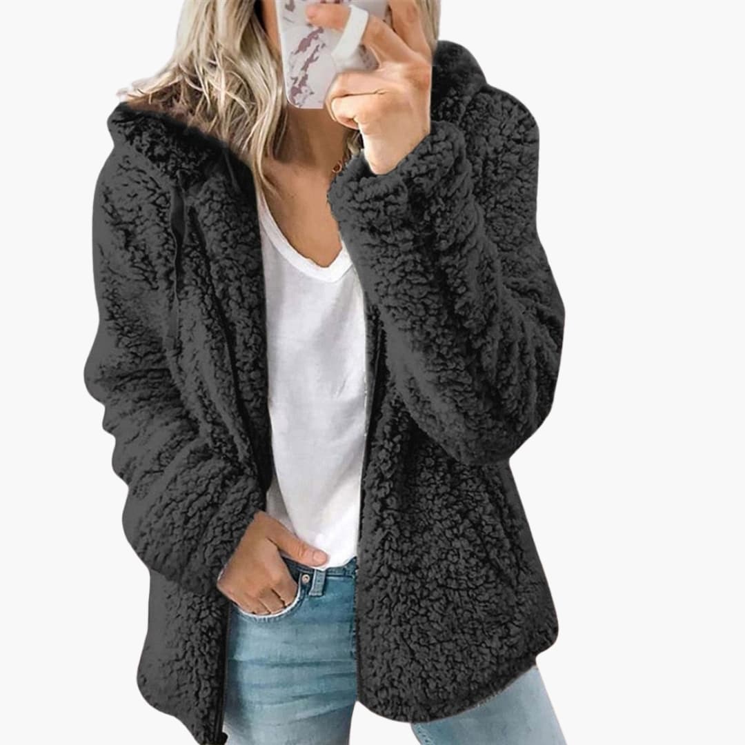 Women’s Cozy Teddy Hooded Jacket