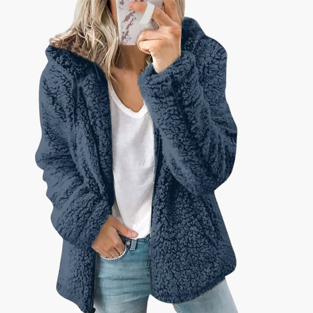 Women’s Cozy Teddy Hooded Jacket