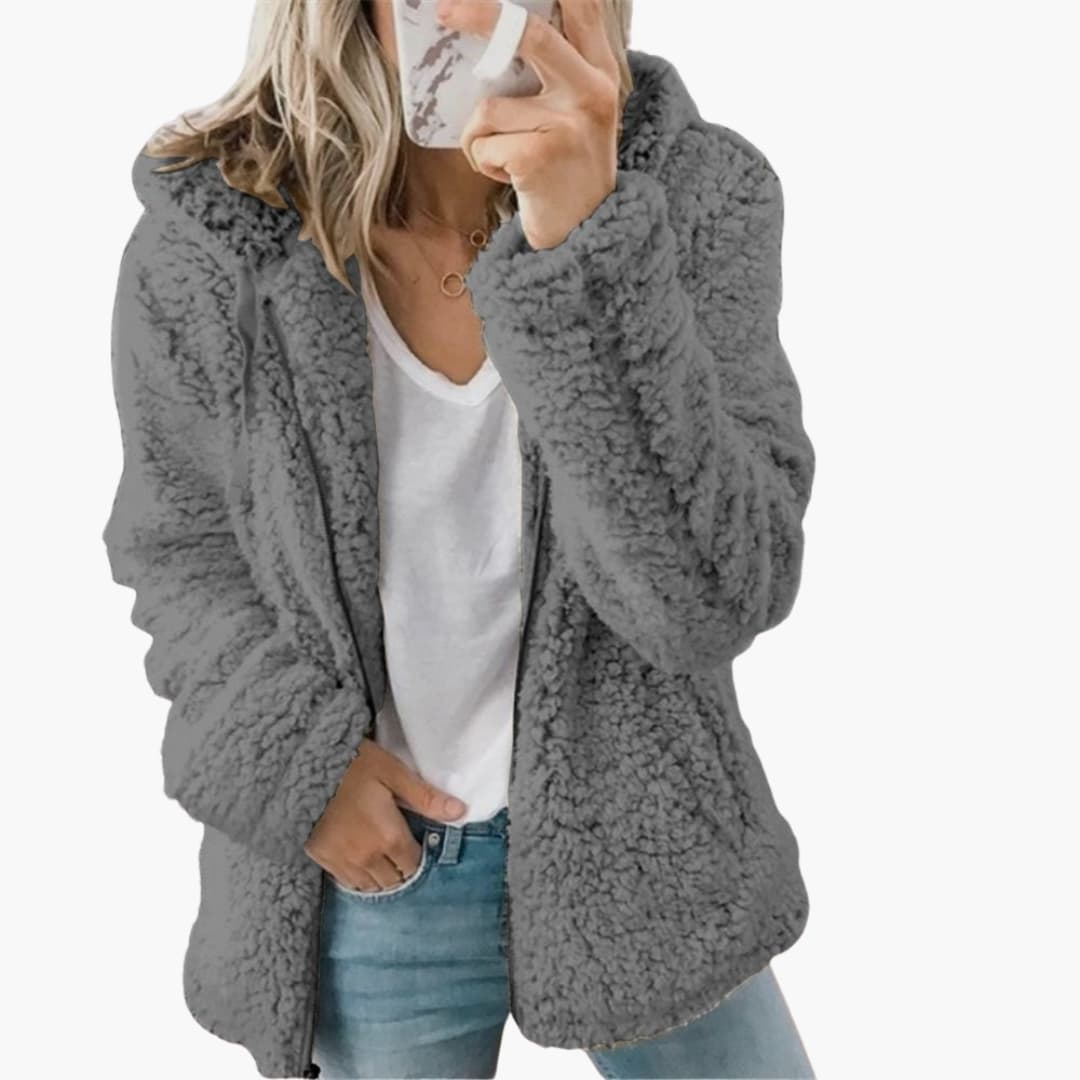 Women’s Cozy Teddy Hooded Jacket