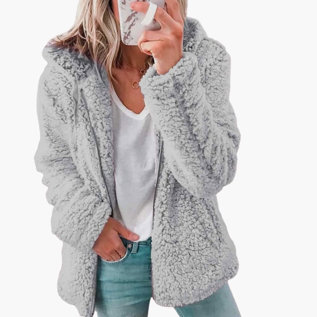 Women’s Cozy Teddy Hooded Jacket