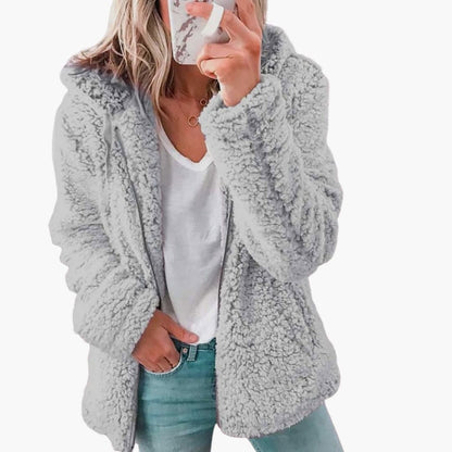 Women’s Cozy Teddy Hooded Jacket
