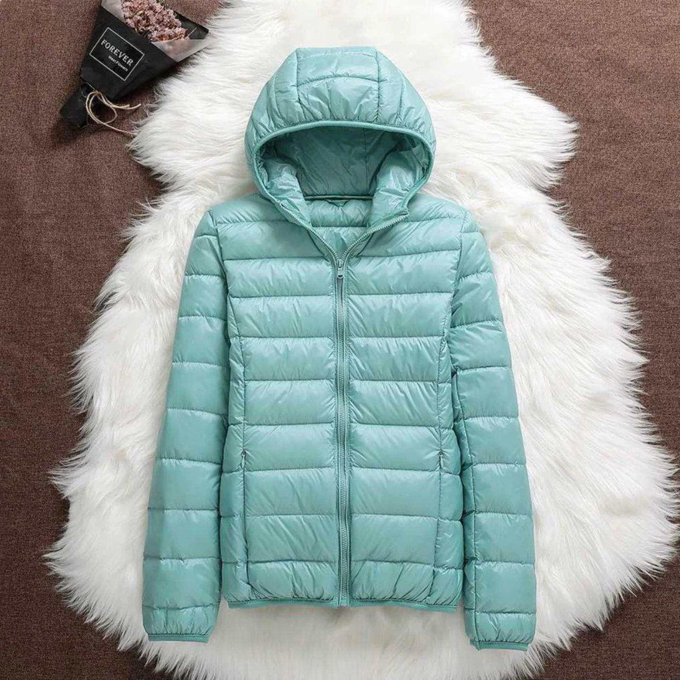 Women's Lightweight Puffer Hooded Jacket