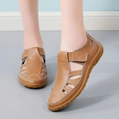 Vintage Leather Sandals for Women – Elegant & Comfortable Design