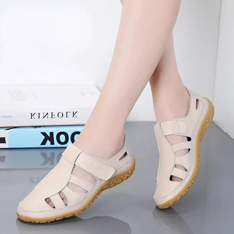 Vintage Leather Sandals for Women – Elegant & Comfortable Design