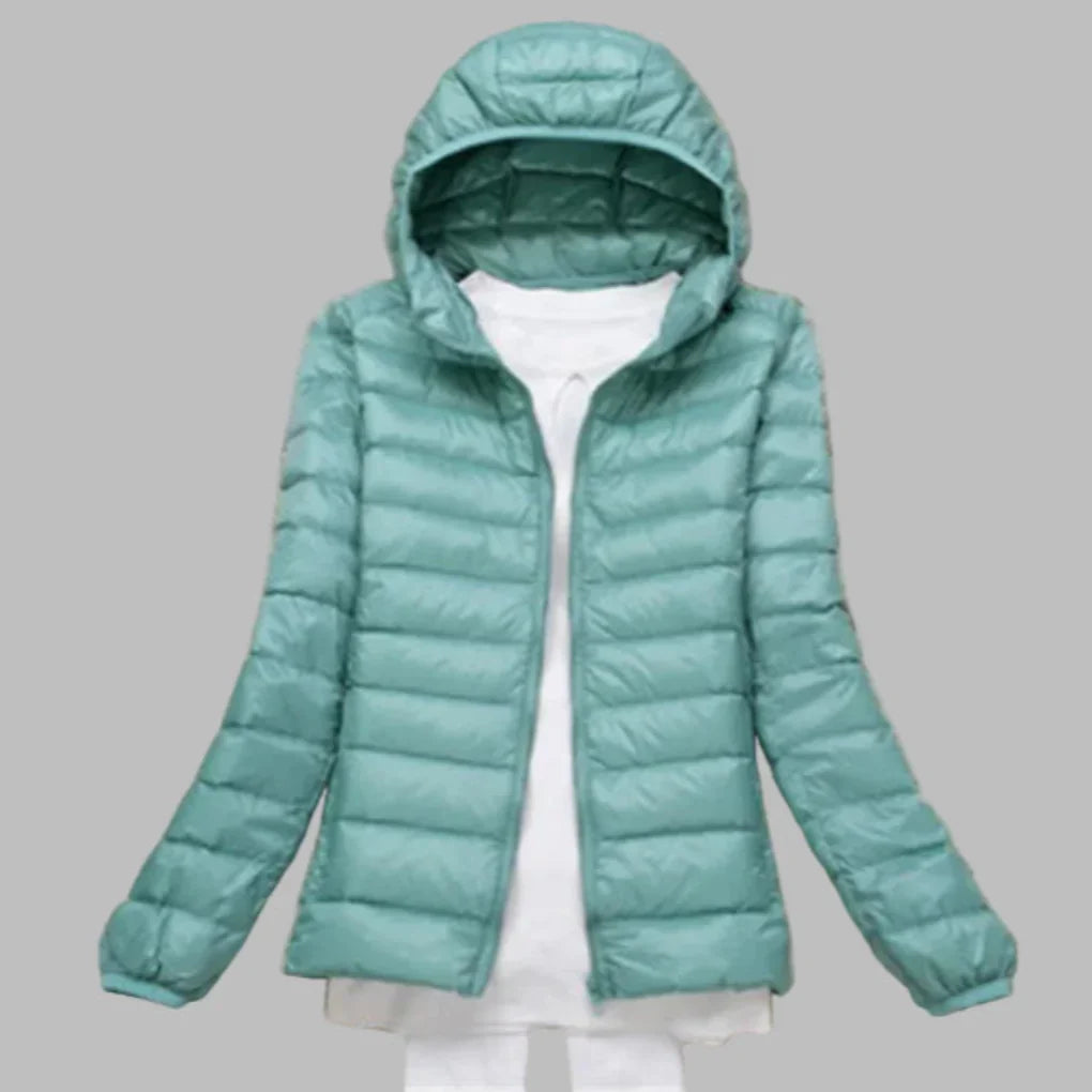 Women's Down Parka Coat Lightweight Packable Hooded