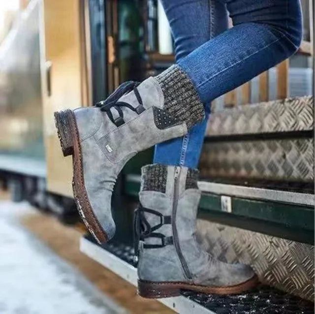 Women's Ankle Boots Lace Detail