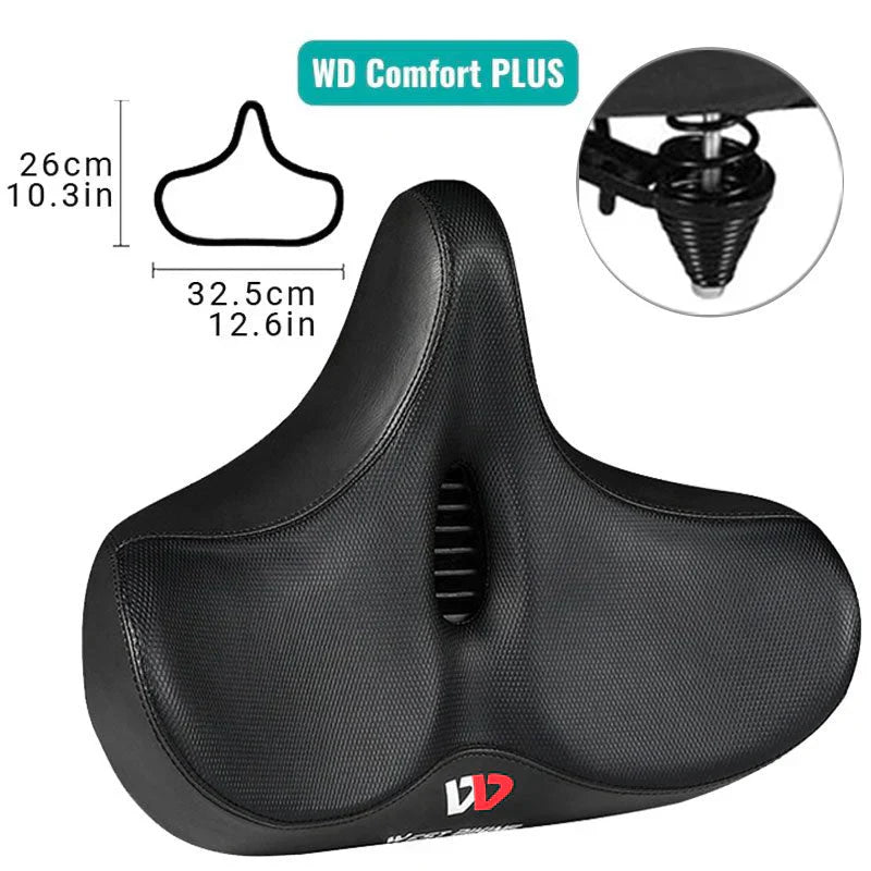 Comfortable Bike Seat Extra Wide Cushion
