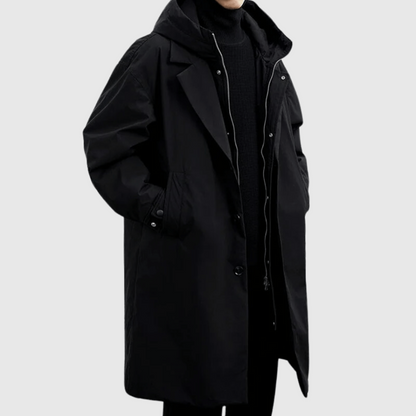 Dallas | Men Winter Hooded Long Coat