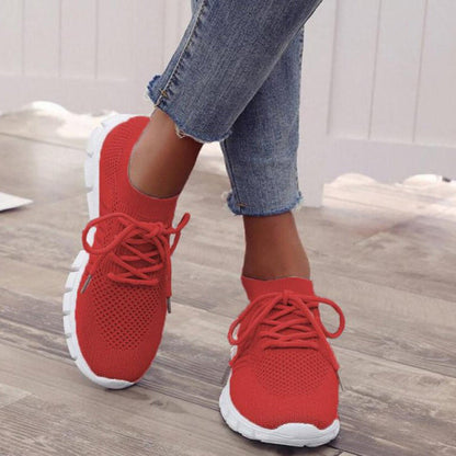 Orthopedic Mesh Walking Shoes Womens Breathable Slip On Lightweight Sneakers
