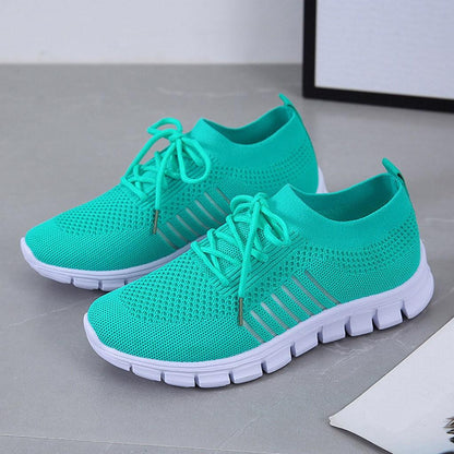 Orthopedic Mesh Walking Shoes Womens Breathable Slip On Lightweight Sneakers