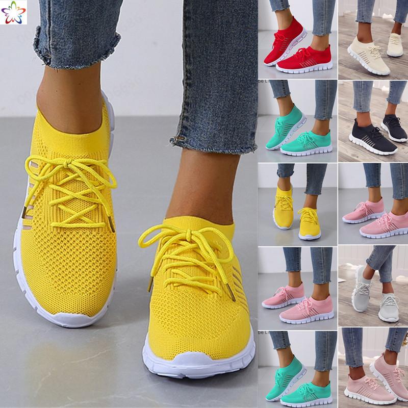 Orthopedic Mesh Walking Shoes Womens Breathable Slip On Lightweight Sneakers