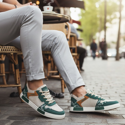 Men's Breathable Mesh Vulcanized Walking Shoes