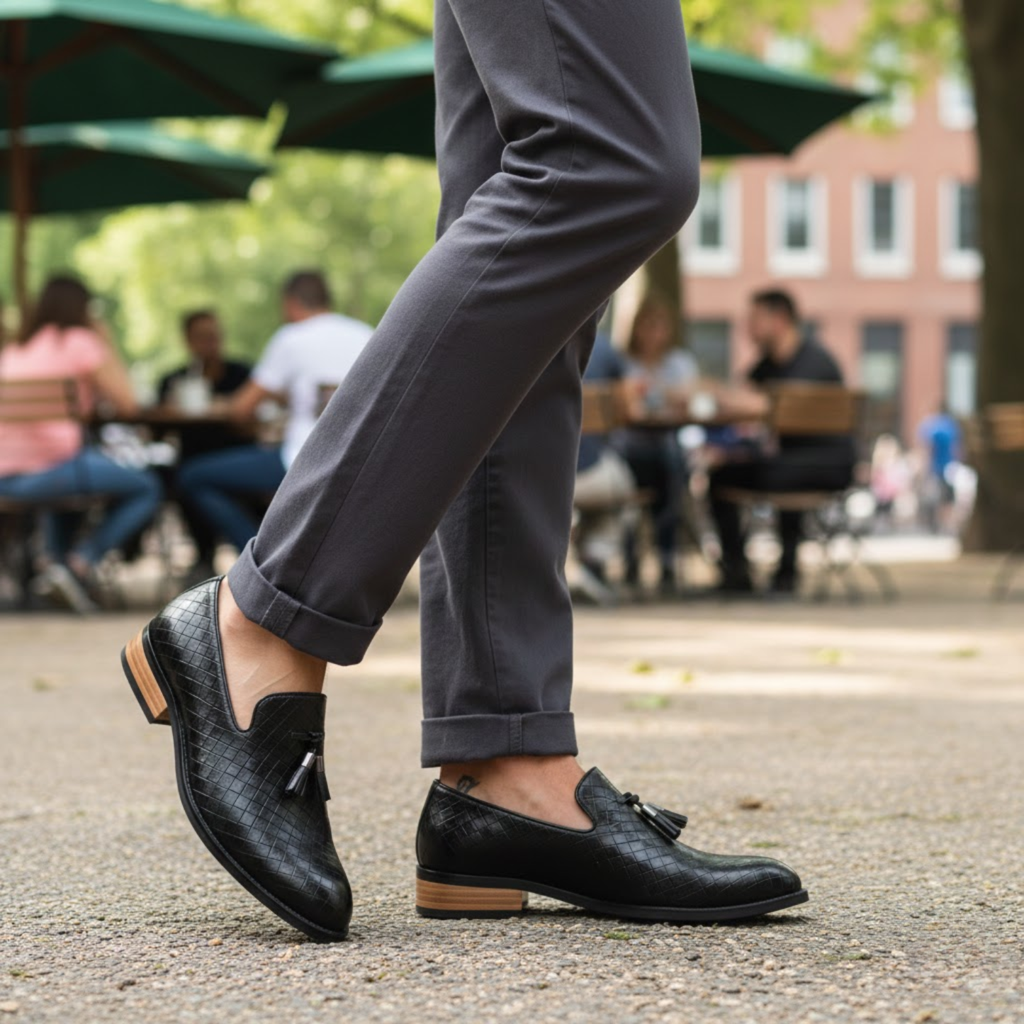 Men's Luxury Leather Slip On Driving Moccasins