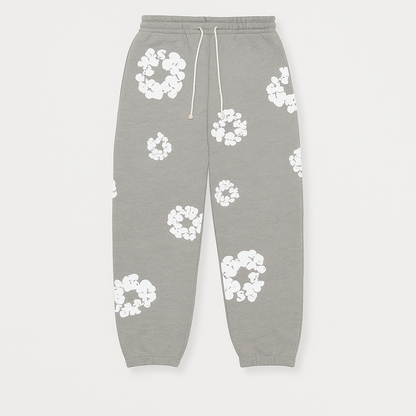 Women's Autumn Floral Tracksuit Set Pants Sweatshirt